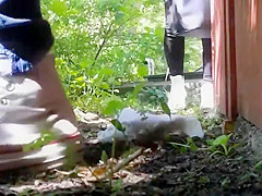 Catching teen 18+ girls taking a piss