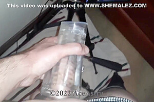 Cd Femboy Fucking Fleshlight Flight With Internal Cumshot Bonus