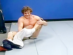 Chance and Step daddy wrestle