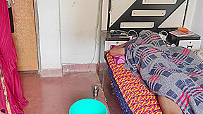 Cheating Husband Persuade Maid Fucking While Wife Leave Home