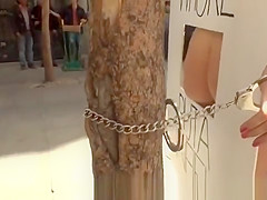 Cheating wife in public streets humiliated