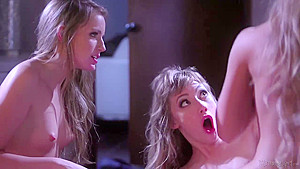 Cherie DeVille, Ivy Wolfe and Scarlett Sage are having a threesome in the late afternoon