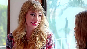 Cherie DeVille, Ivy Wolfe and Scarlett Sage are having a threesome in the late afternoon