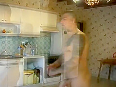Chick From France Gets Sprayed With Warm Cum - Dark Haired