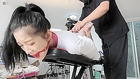 Chinese Model bondage & tickle
