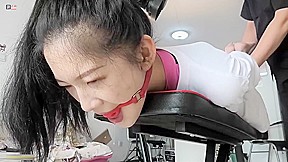 Chinese Model bondage & tickle