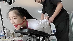 Chinese Model bondage & tickle