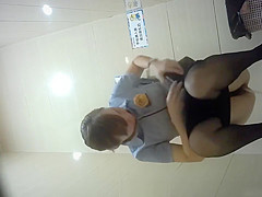 Chinese lady in toilet
