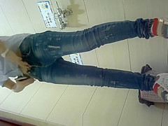 Chinese lady in toilet