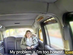 Chubby Hot Chick Gets Fucked In The Cab For The First T