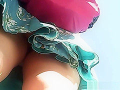 City upskirts in August compilation VI