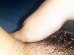 Close Up Hairy Pussy Masturbation