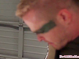 Closeup gaysex action with masked hero stud