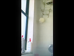 Close-up shower spy