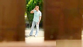 Clothed Ho Pees Over Self