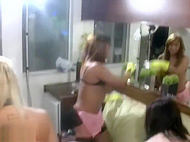 Cock hungry shemales enjoy wild foursome shagging orgies