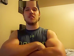Cocky college guy's verbal domination