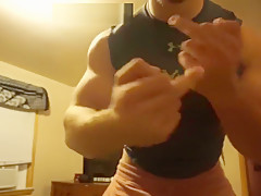 Cocky college guy's verbal domination