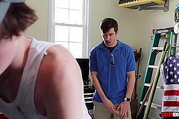 Colby Chambers - Dicks Down Sexy Gay Country Boy Mechanic Right Through His Wranglers!! Raw