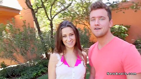 Couple Anal Fucking In Backyard
