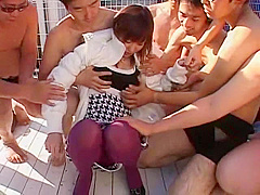 Crazy Japanese chick in Fabulous Outdoor, Cumshot JAV movie