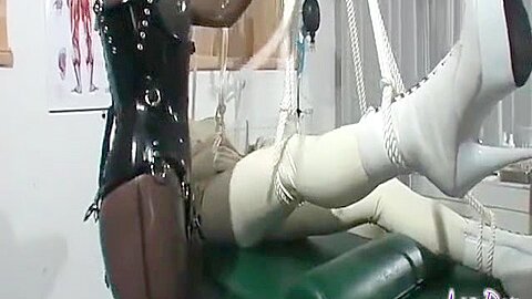 Crazy Rubber Doll Bondage