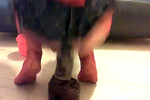 Crazy amateur shemale movie with Dildos/Toys, Solo scenes