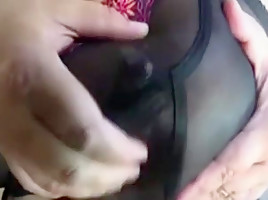 Crazy homemade Big Natural Tits, BBW porn clip