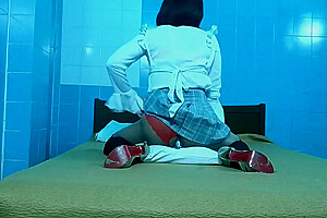 Crossdresser Adult Glass Rod Solo Cumshot Crossdresser Service Cleaning