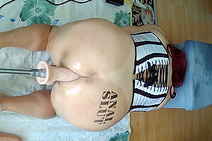 Crossdresser Selenas Big Juicy And Tight Ass Rammed By Her Fuckmachine Hard From Behind Clip 3
