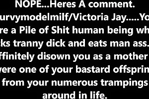 CurvyModelMilf / Victoria Jay Exposed as the PILE OF she is
