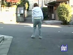 Cute Asian milf being followed and then got shuri sharked
