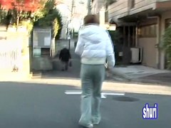 Cute Asian milf being followed and then got shuri sharked