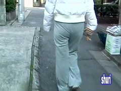 Cute Asian milf being followed and then got shuri sharked