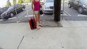 Cute Blonde Hitchhiker Sucks Thick Dick