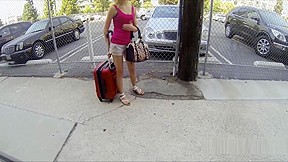 Cute Blonde Hitchhiker Sucks Thick Dick