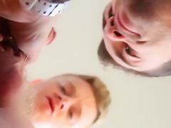 Cute Gay Love Anal Sex with Come Felching
