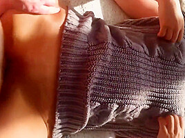 Cute Girl In A Sexy Sweater Gets Creampie 7 Min