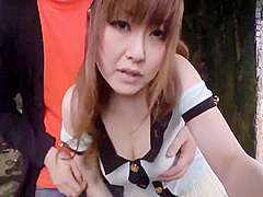 Cute Japanese College Slut With Big Natural Tits Got Fucked So Hard On The Beach