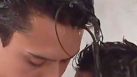 Cute Latino twinks bare fucking under a hot shower