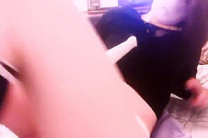 Cute Sub Her Wand, Toys And Switch