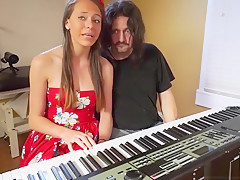 Cute amateur gets fucked hard wanting to be a singer