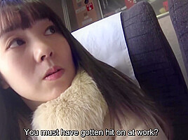 Cute as a button Japanese wife first ever affair with JAV director