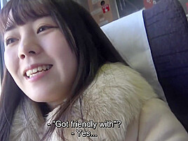 Cute as a button Japanese wife first ever affair with JAV director