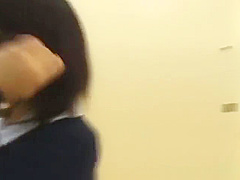 Cute japanese babe sucking some cock part1