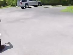 Cute thief is chased down to a lonely alley and banged by horny gay officers