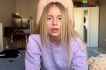Cutie Shows Her Body And Helps Her Boyfriend Cum After Passionate Sex