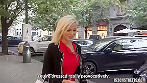 Czech Babe Is Giving A Head To A Handsome Stranger, Before