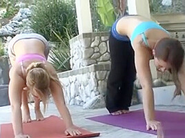 Dani Daniels Seduces Her Yoga student 18+ Heather Starlet After