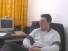 Dark Haired In Secretary From France Gets Double Penetrated